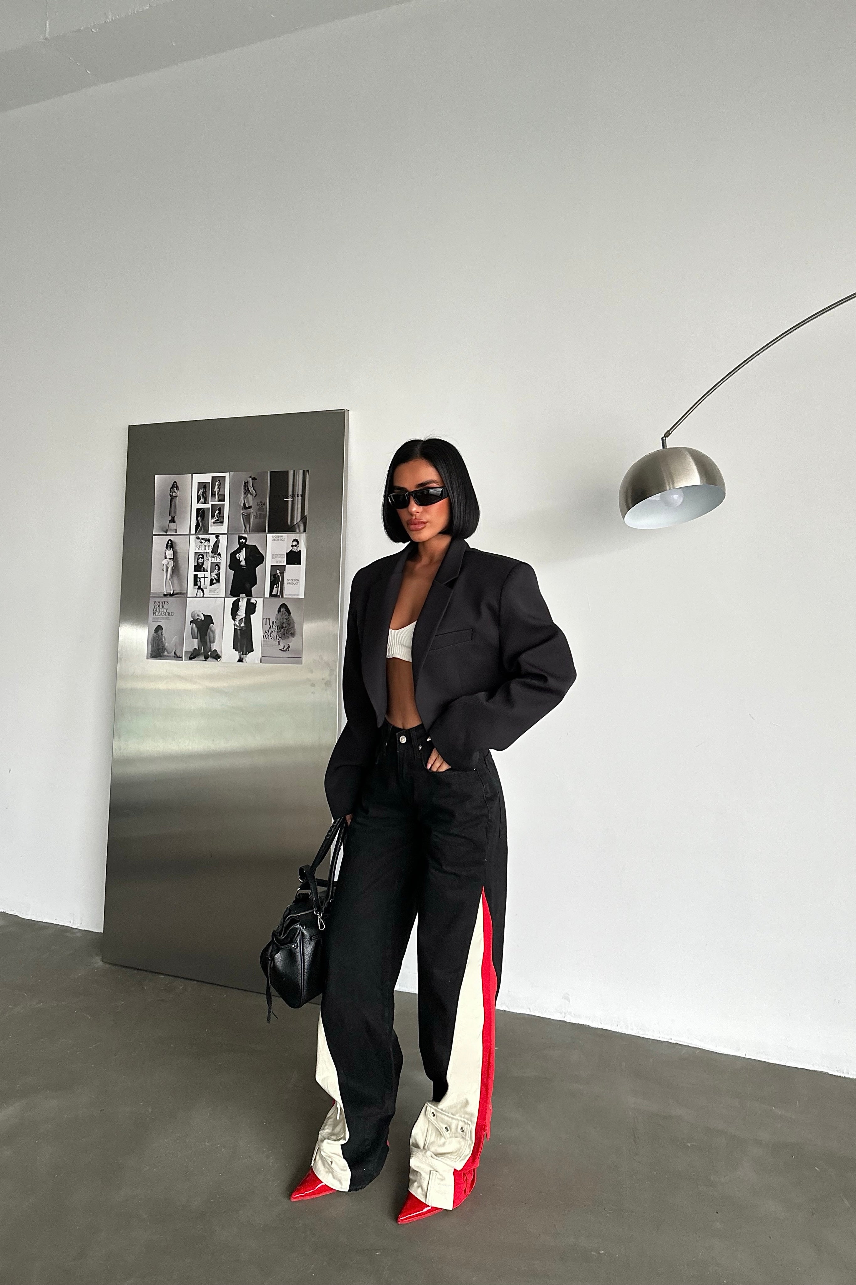 Tri-Tone Pocket Hem Jeans-10427394916695-ZARA MAE LONDON