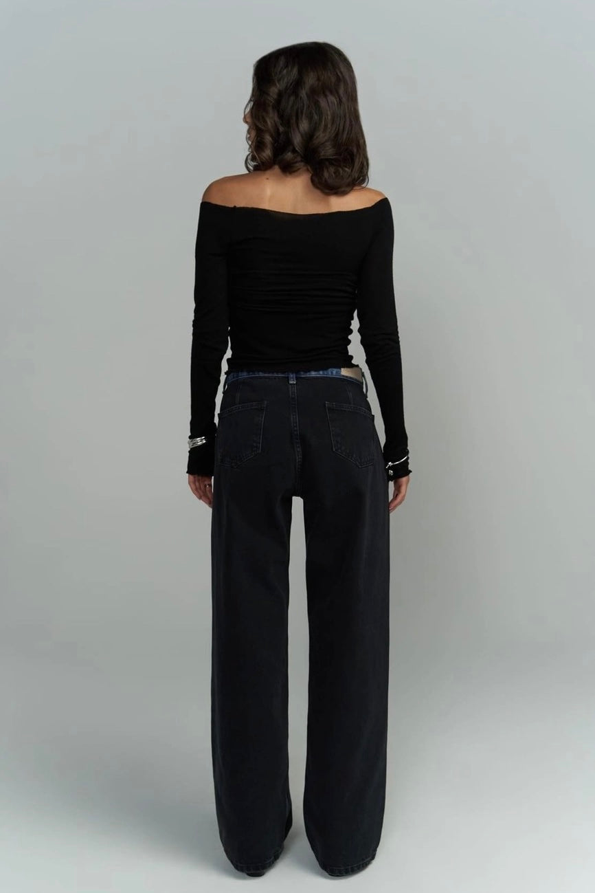 Tri-Fold Jeans Black-10427395113303-ZARA MAE LONDON