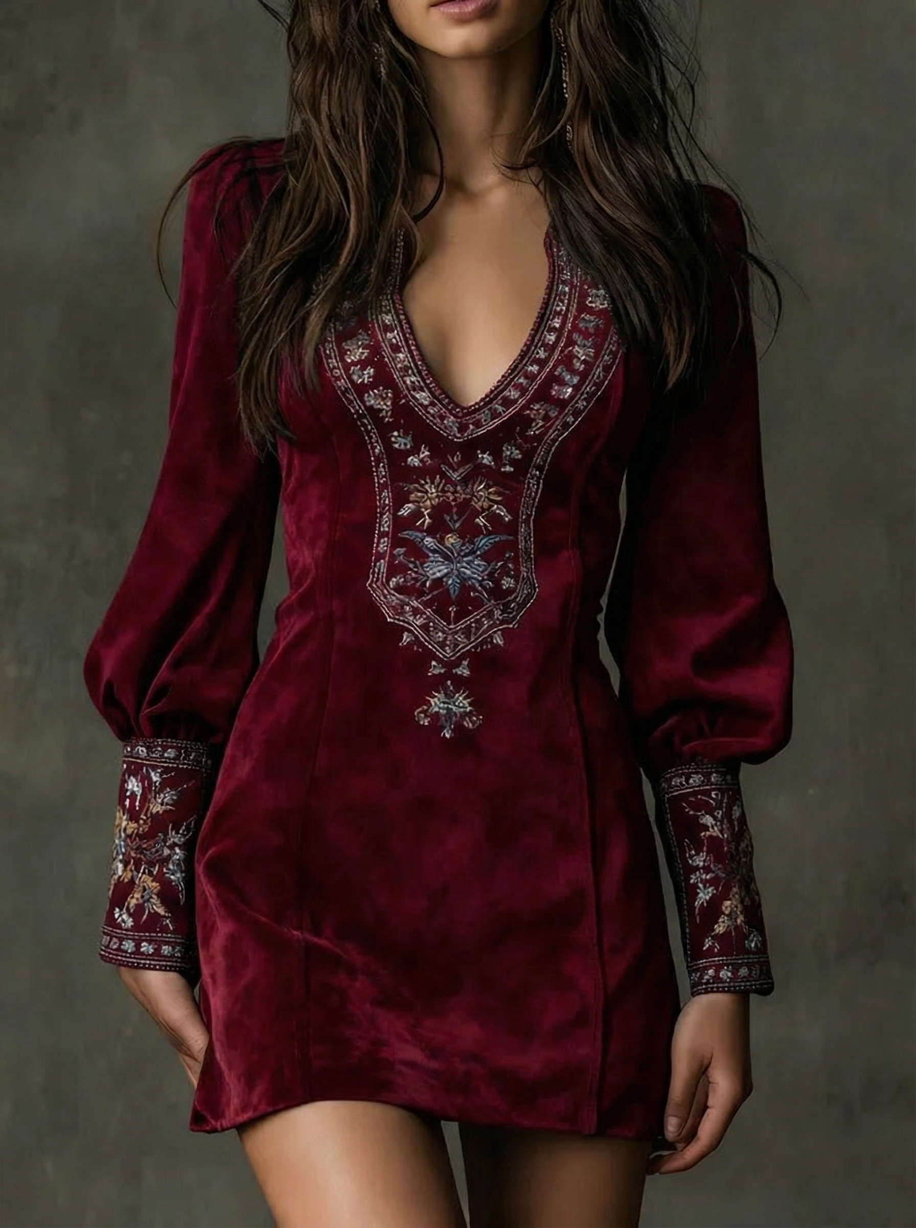 Eliranne – Embroidered detail – Boho mini dress-10430310580567-ZARA MAE LONDON