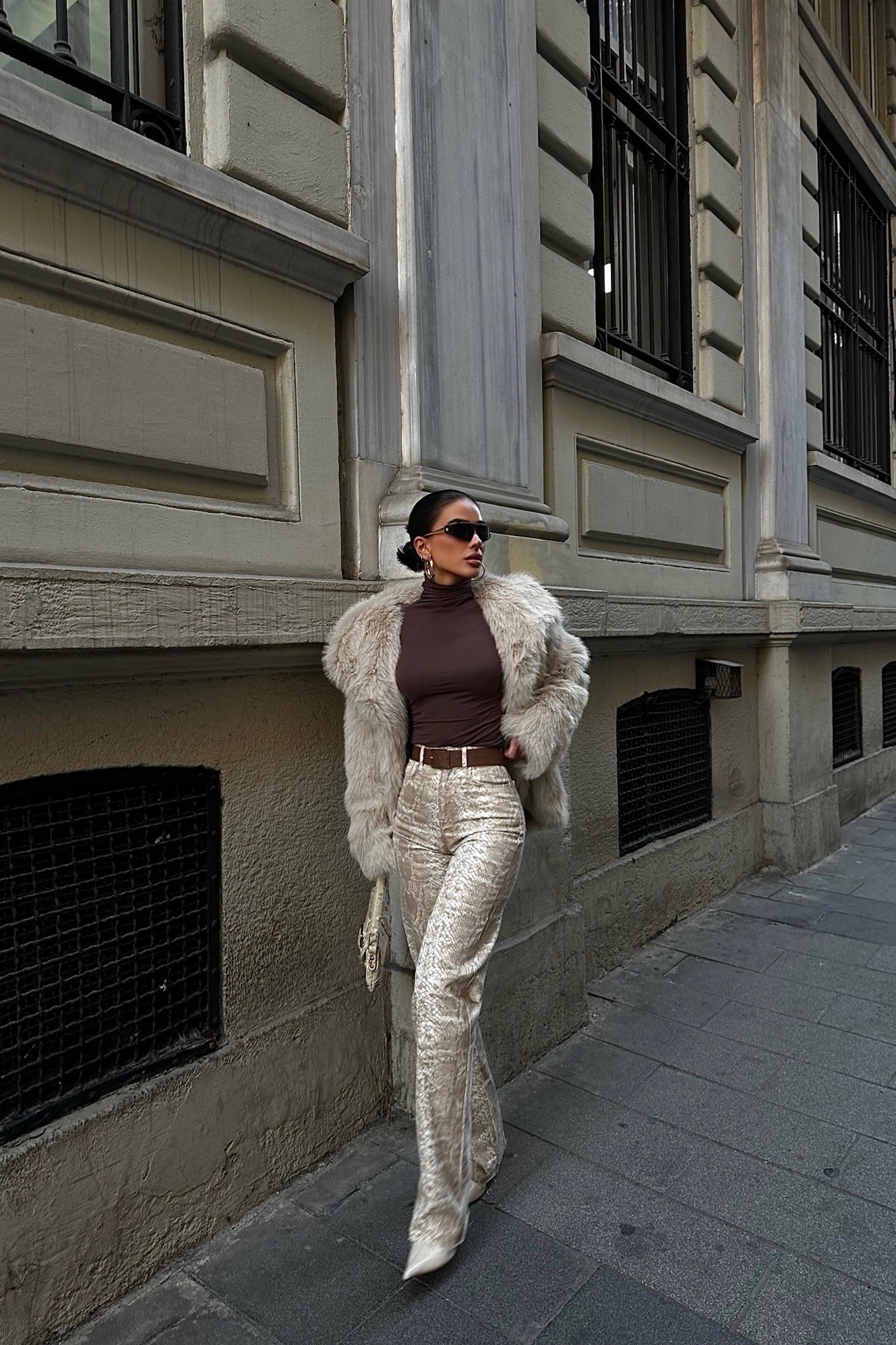 Snake Print Palazzo Jeans-10427395604823-ZARA MAE LONDON