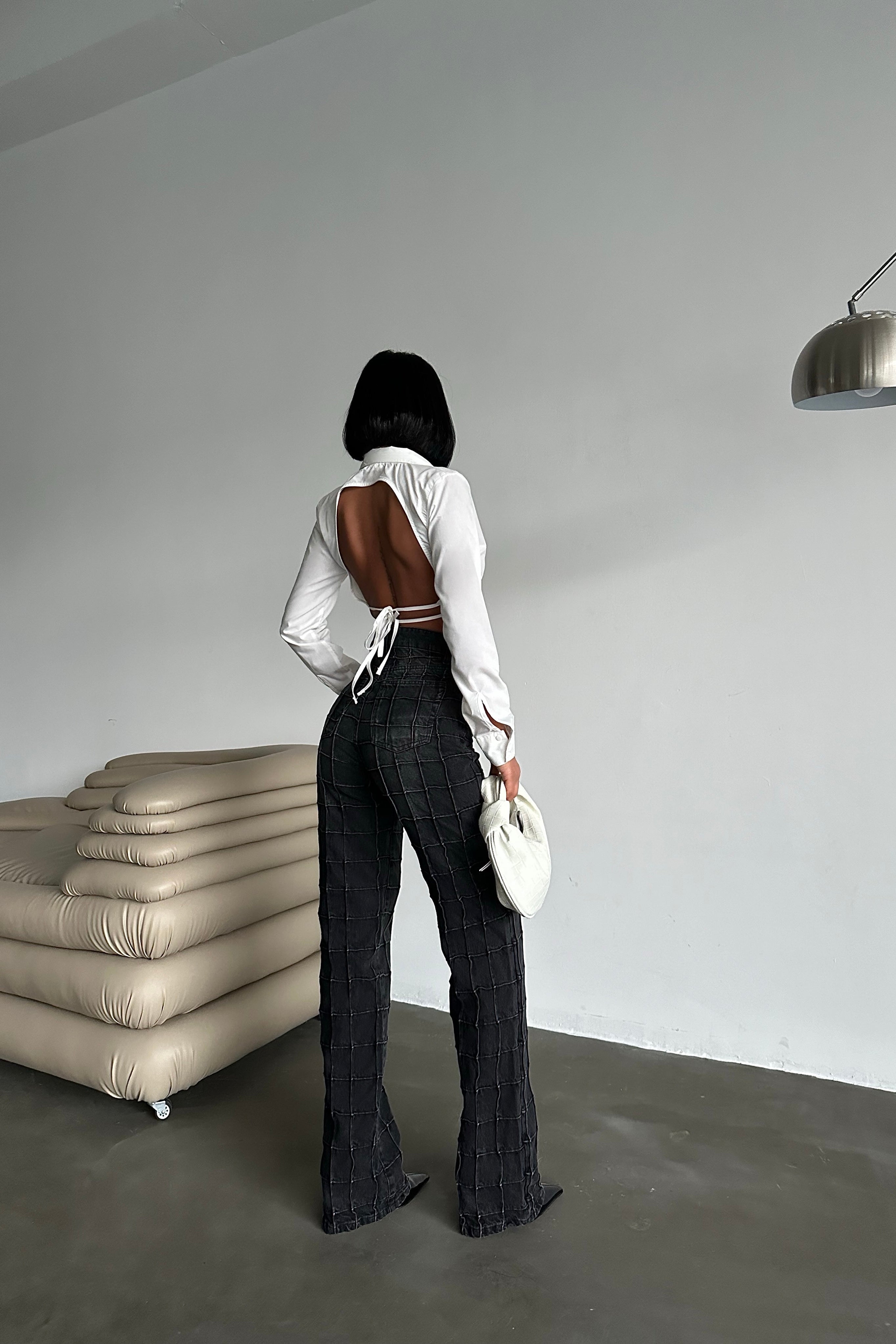 Stitched Square Straight-Leg Jeans-10427394982231-ZARA MAE LONDON