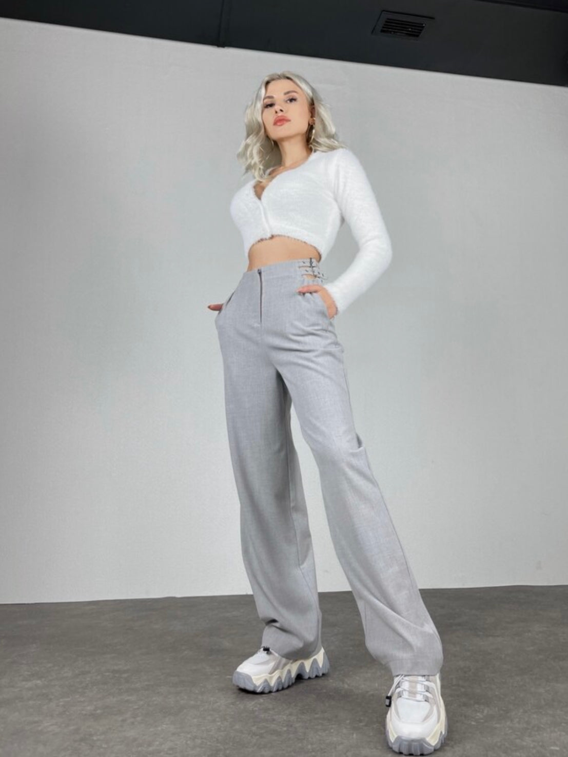 Belt Waist Noche Trousers-10427394654551-ZARA MAE LONDON