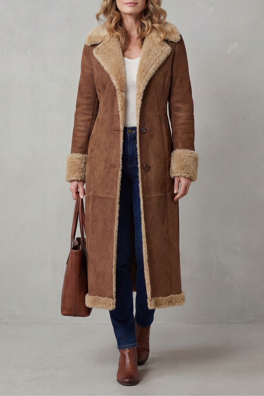 Selvion – Shearling-lined silhouette – Long winter coat-10487167877463-ZARA MAE LONDON