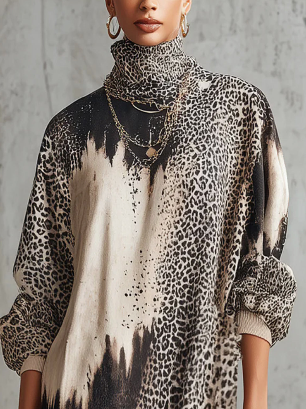 Solenne – Fringed hemline – Leopard mini dress-10443385831767-ZARA MAE LONDON