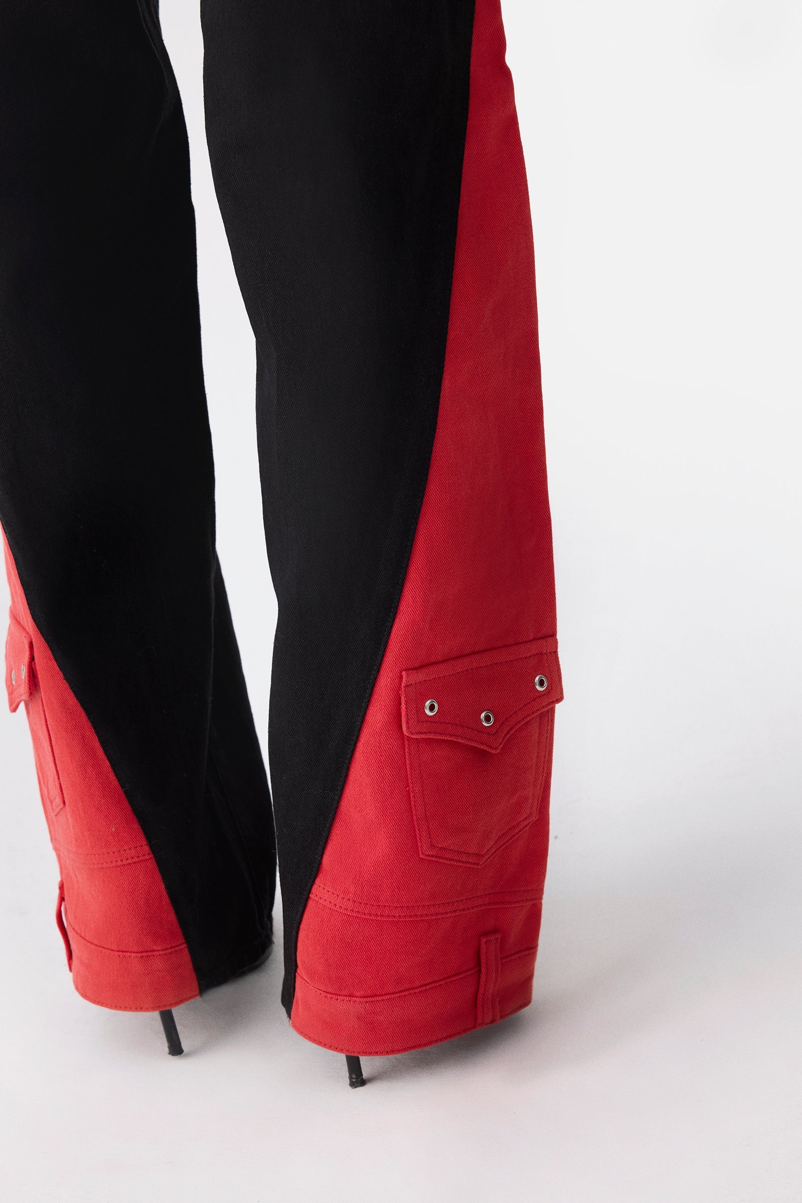 Tri-Tone Pocket Hem Jeans-10427394916695-ZARA MAE LONDON