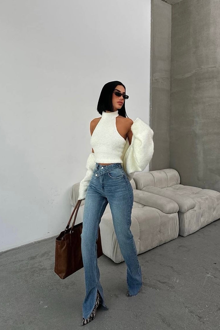 Cross Belt Jeans Blue Tint-10427395735895-ZARA MAE LONDON