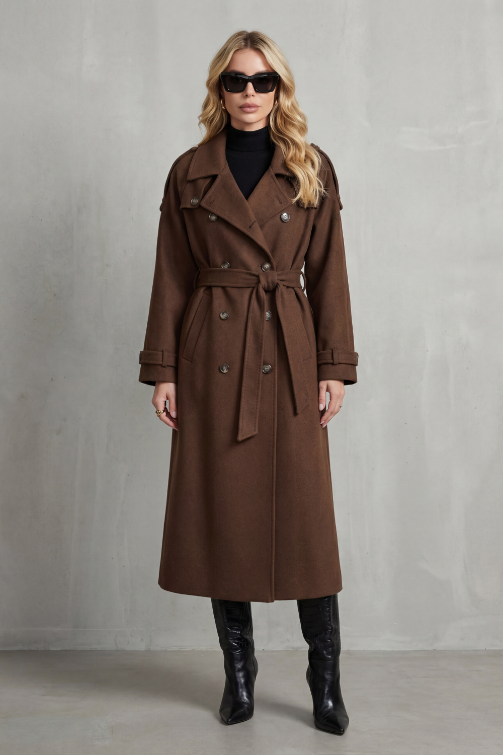 Maubéry – Oversized structure – Wool trench coat-10468759601495-ZARA MAE LONDON