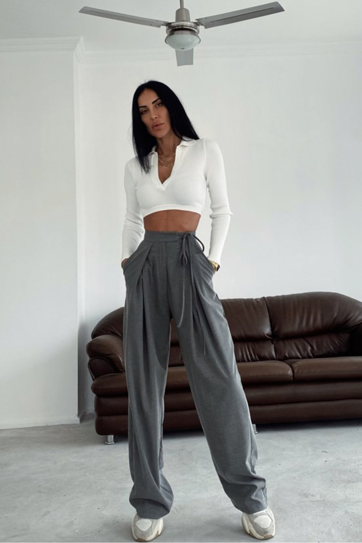 Wide Legs Pleated Trousers-10427394785623-ZARA MAE LONDON