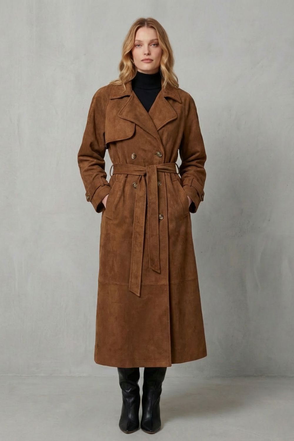 Velloré – Suede elegance – Trench coat-10468756783447-ZARA MAE LONDON