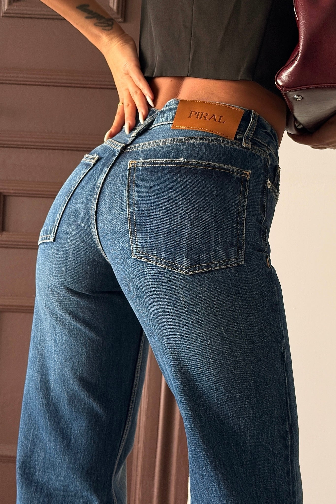 Mid Rise Straight Fit Jeans-10427395506519-ZARA MAE LONDON