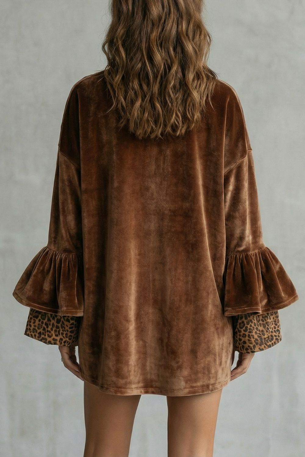 Velanique – Tiered sleeve detail – Velvet mini dress-10452986593623-ZARA MAE LONDON