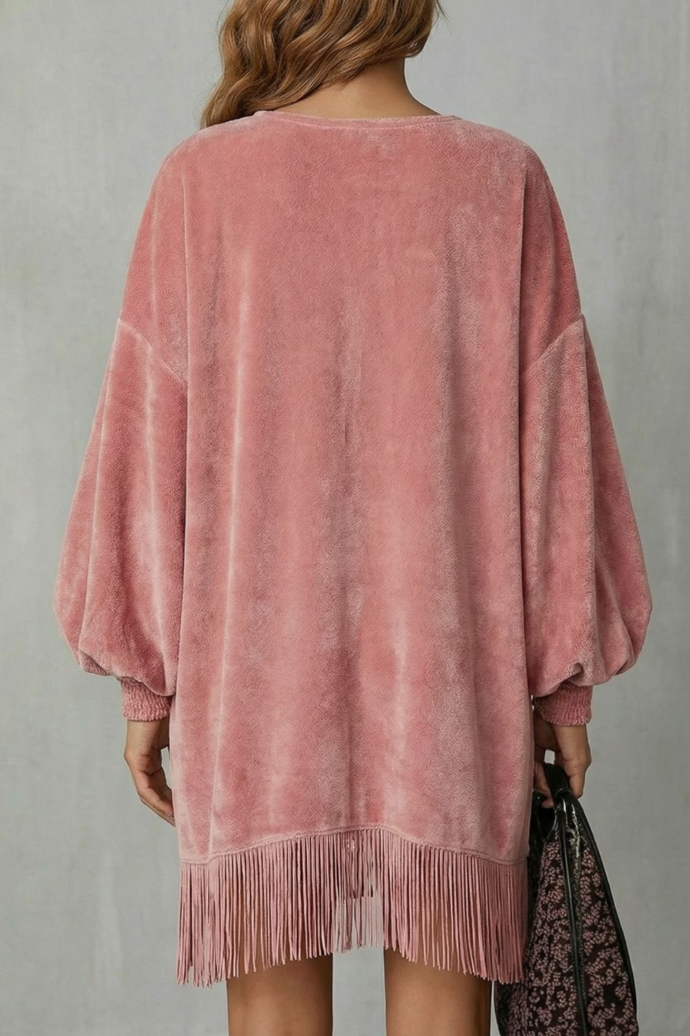 Bellurie – Voluminous sleeves – Fringe mini dress-10452963361111-ZARA MAE LONDON