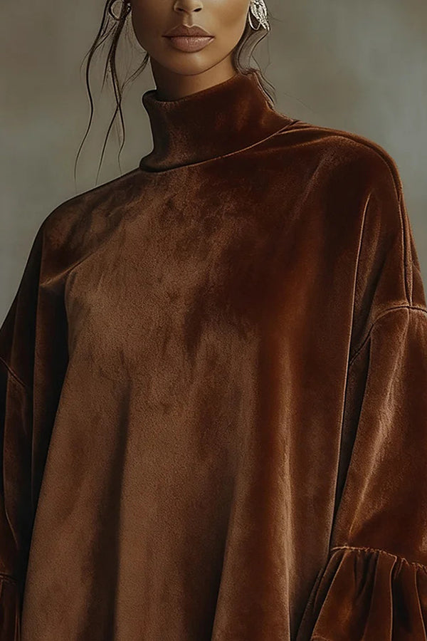 Velanique – Tiered sleeve detail – Velvet mini dress-10434829451607-ZARA MAE LONDON