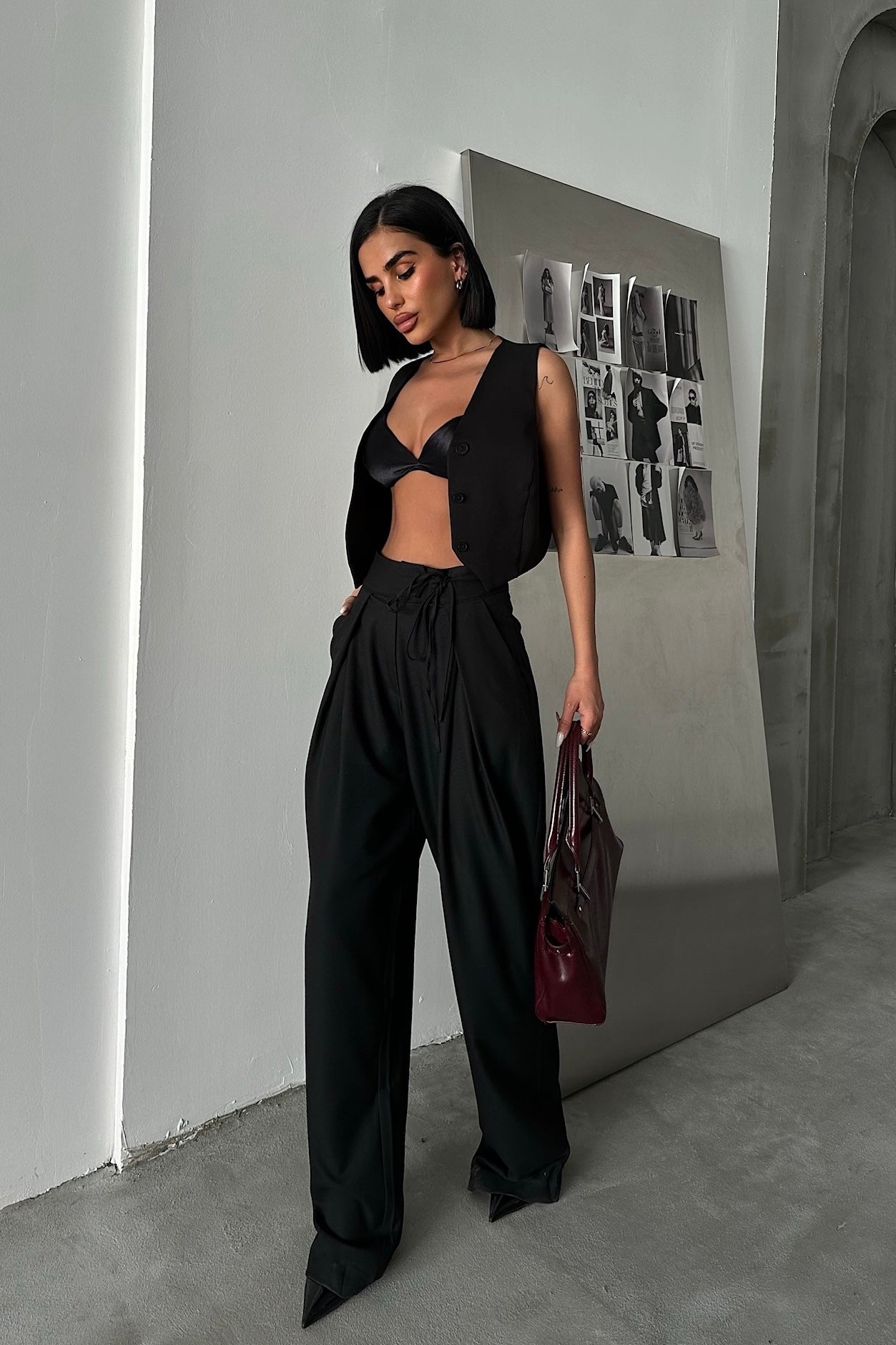 Wide Legs Pleated Trousers-10427394785623-ZARA MAE LONDON