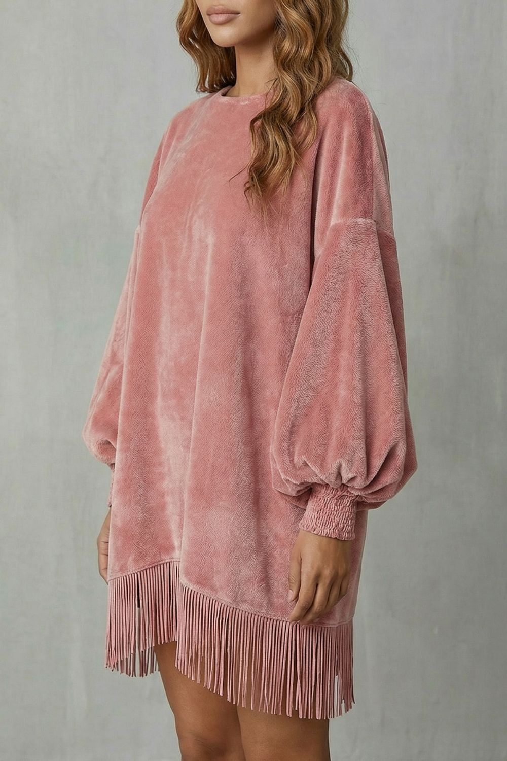 Bellurie – Voluminous sleeves – Fringe mini dress-10452963361111-ZARA MAE LONDON