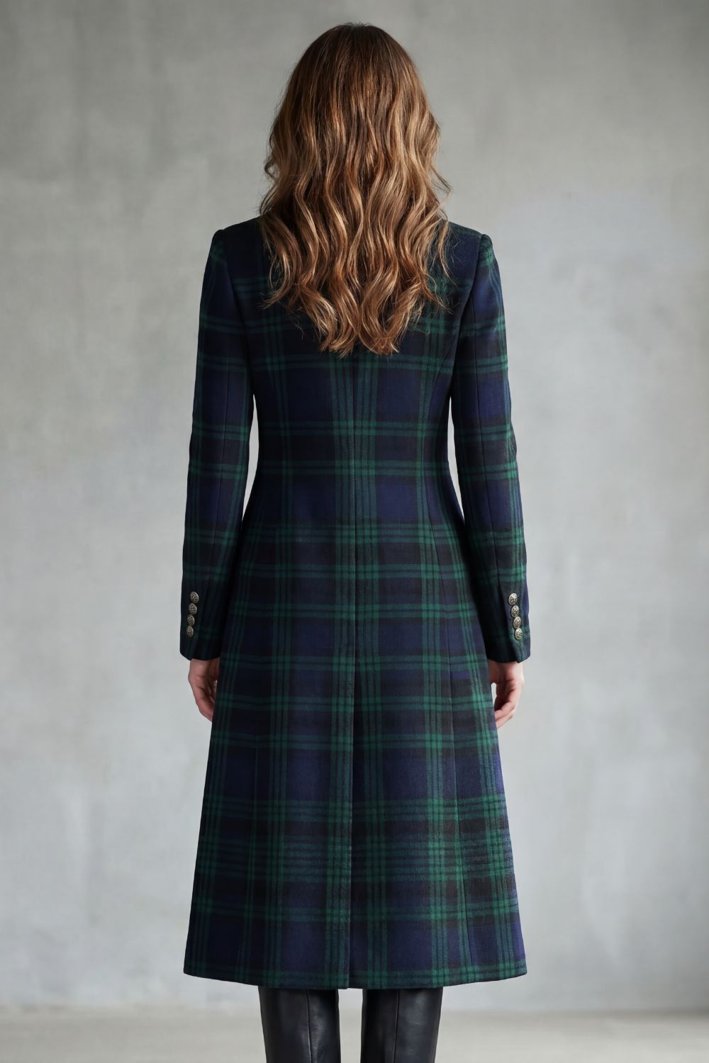 Rowleigh – Highland check silhouette – Wool blend coat-10475328143703-ZARA MAE LONDON