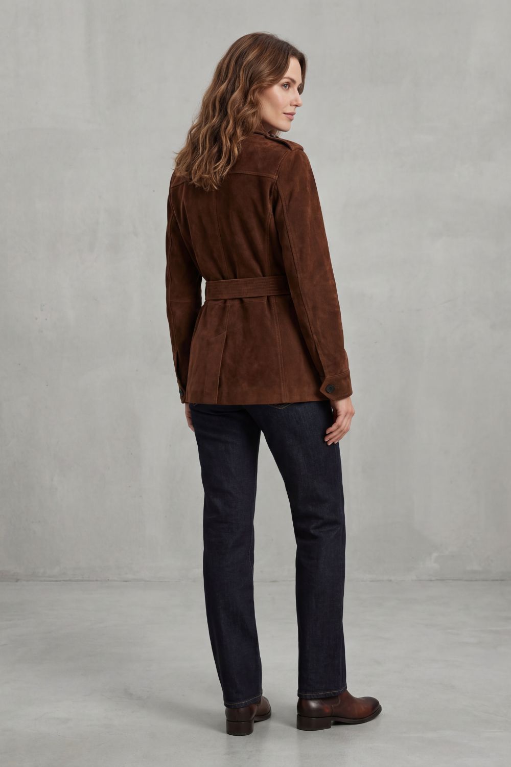 Valcarin – Belted suede style – Utility jacket-10476806177111-ZARA MAE LONDON
