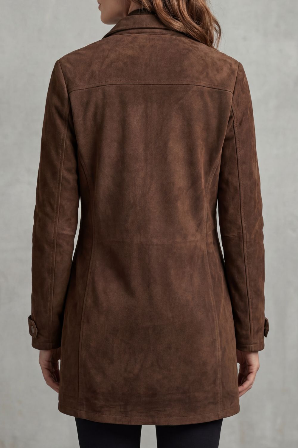 Bellavue – Tailored suede finish – Longline coat-10471164150103-ZARA MAE LONDON