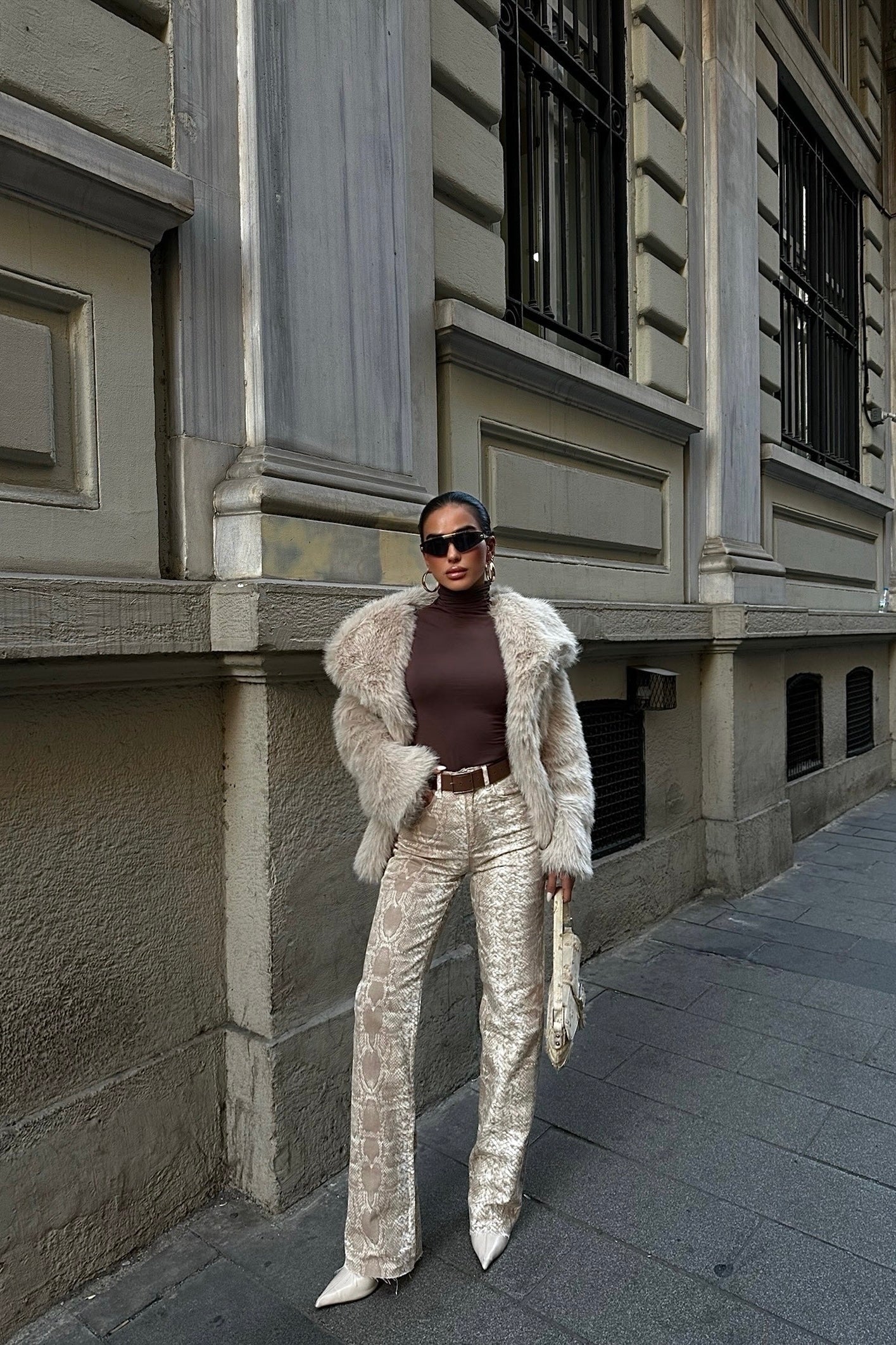 Snake Print Palazzo Jeans-10427395604823-ZARA MAE LONDON