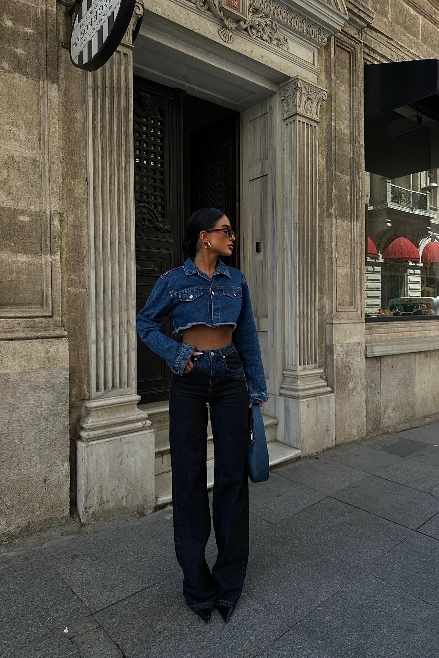 Bicolor Straight Jeans-10427395342679-ZARA MAE LONDON