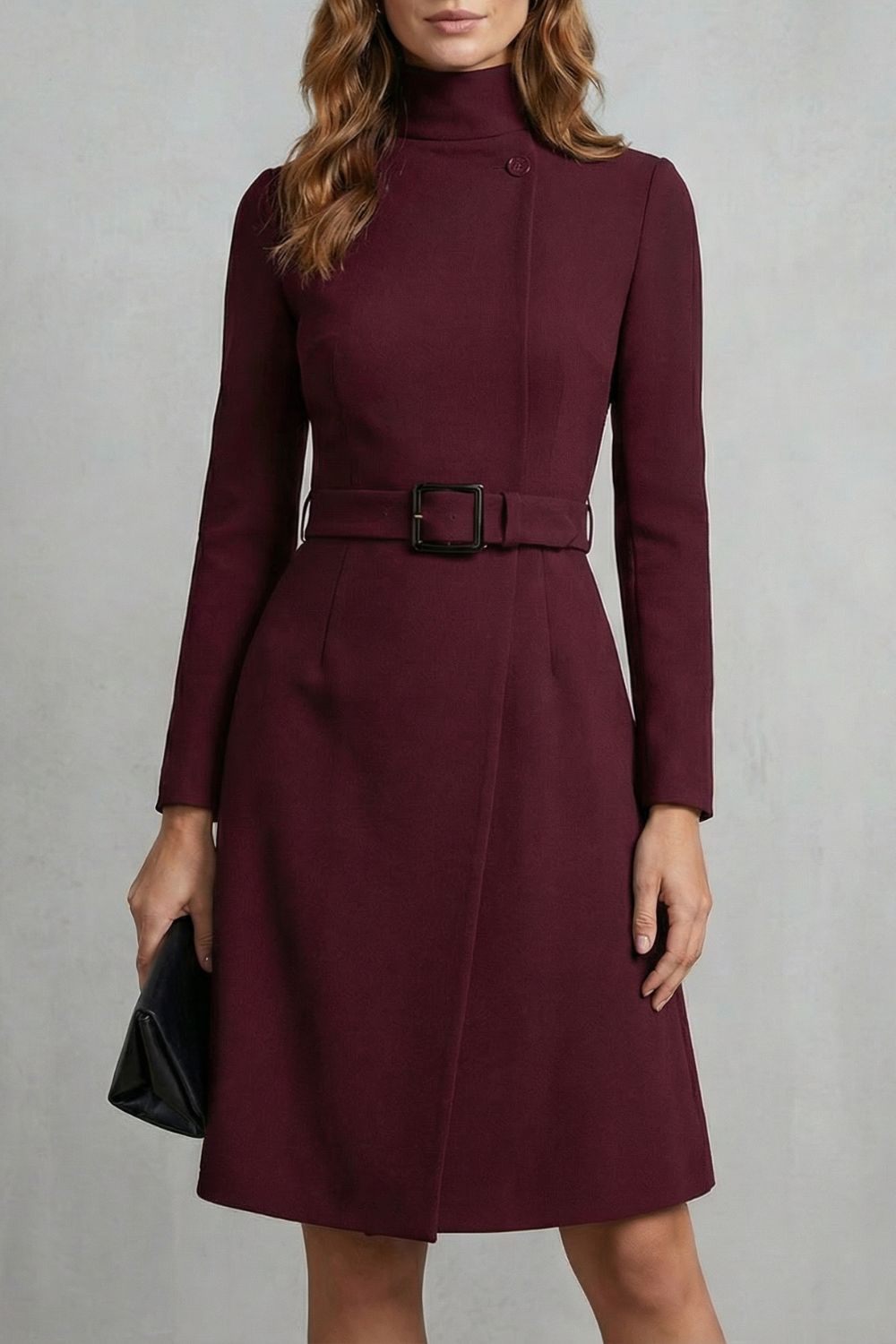 Nivara – Asymmetric belted waist – A-line midi dress-10452988920151-ZARA MAE LONDON