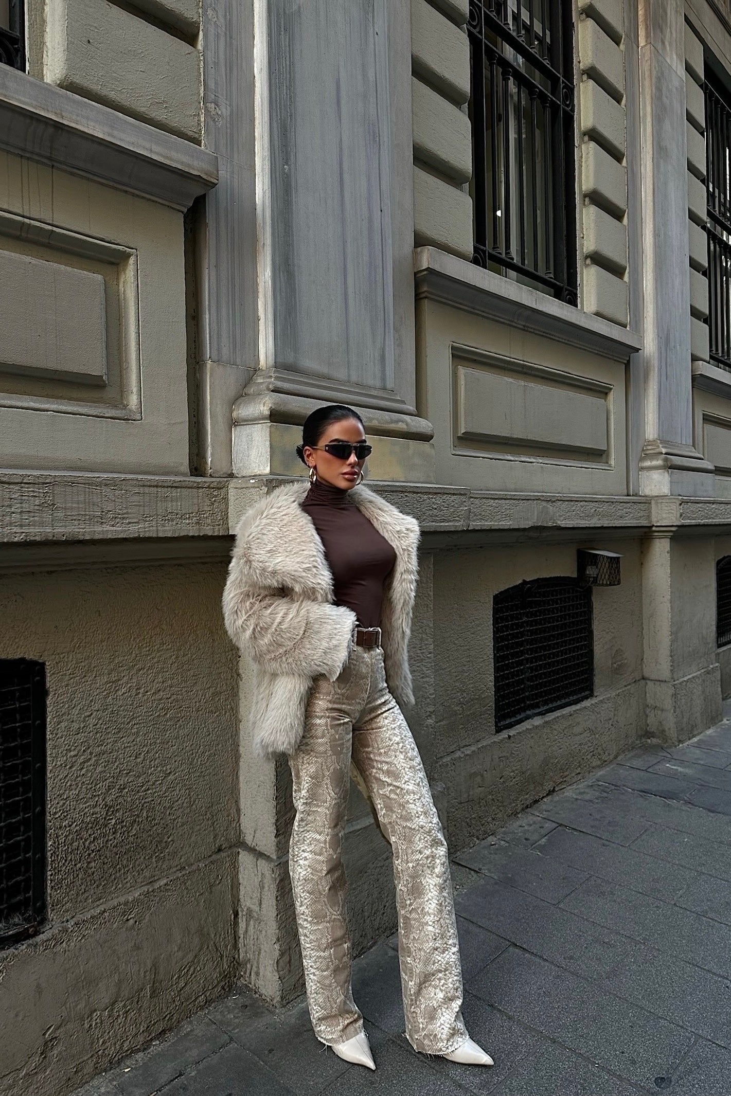 Snake Print Palazzo Jeans-10427395604823-ZARA MAE LONDON