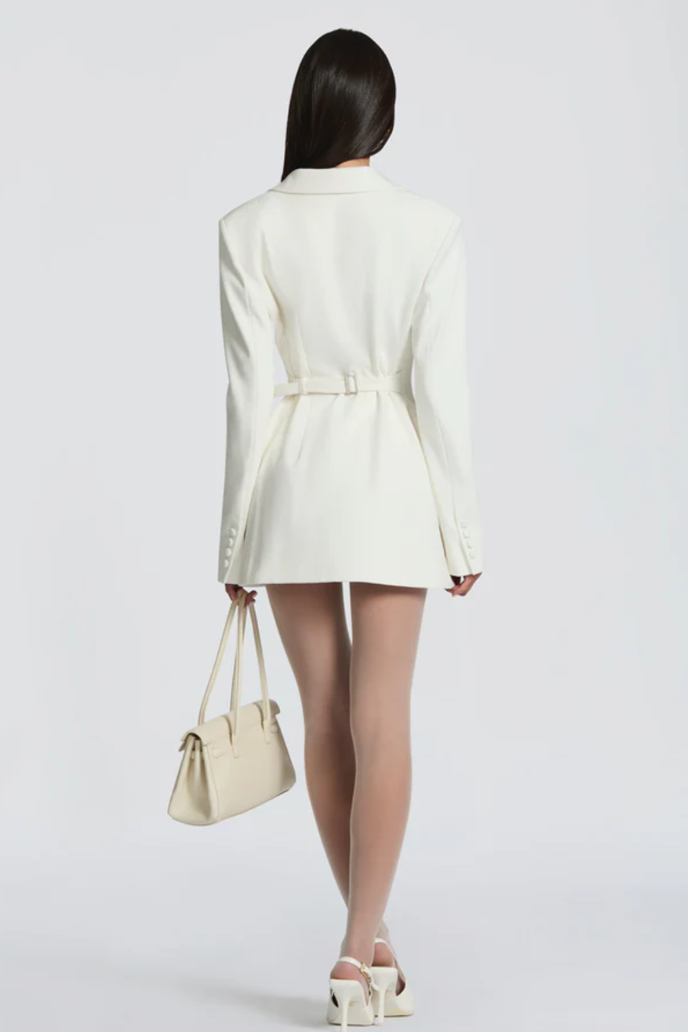 Elvéra – Sculpted double-breasted – Blazer mini dress-10420338721111-ZARA MAE LONDON