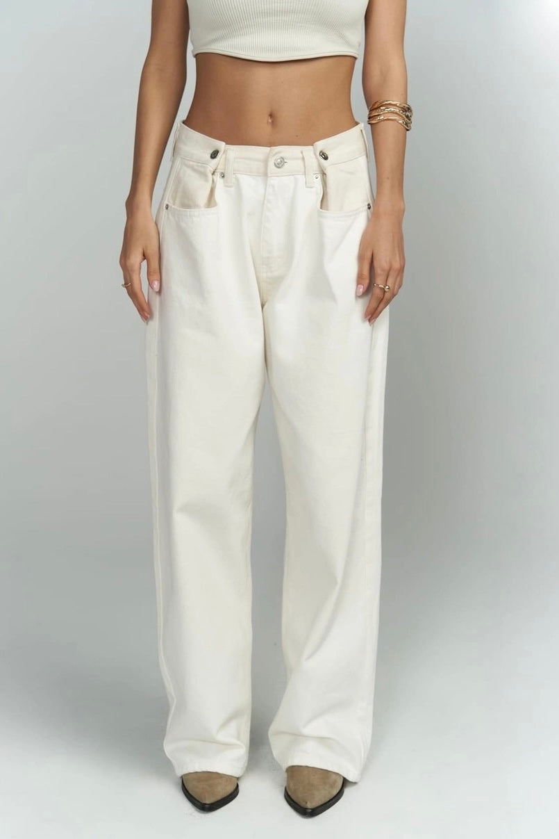 Tri-Fold Jeans Cream-10427394687319-ZARA MAE LONDON