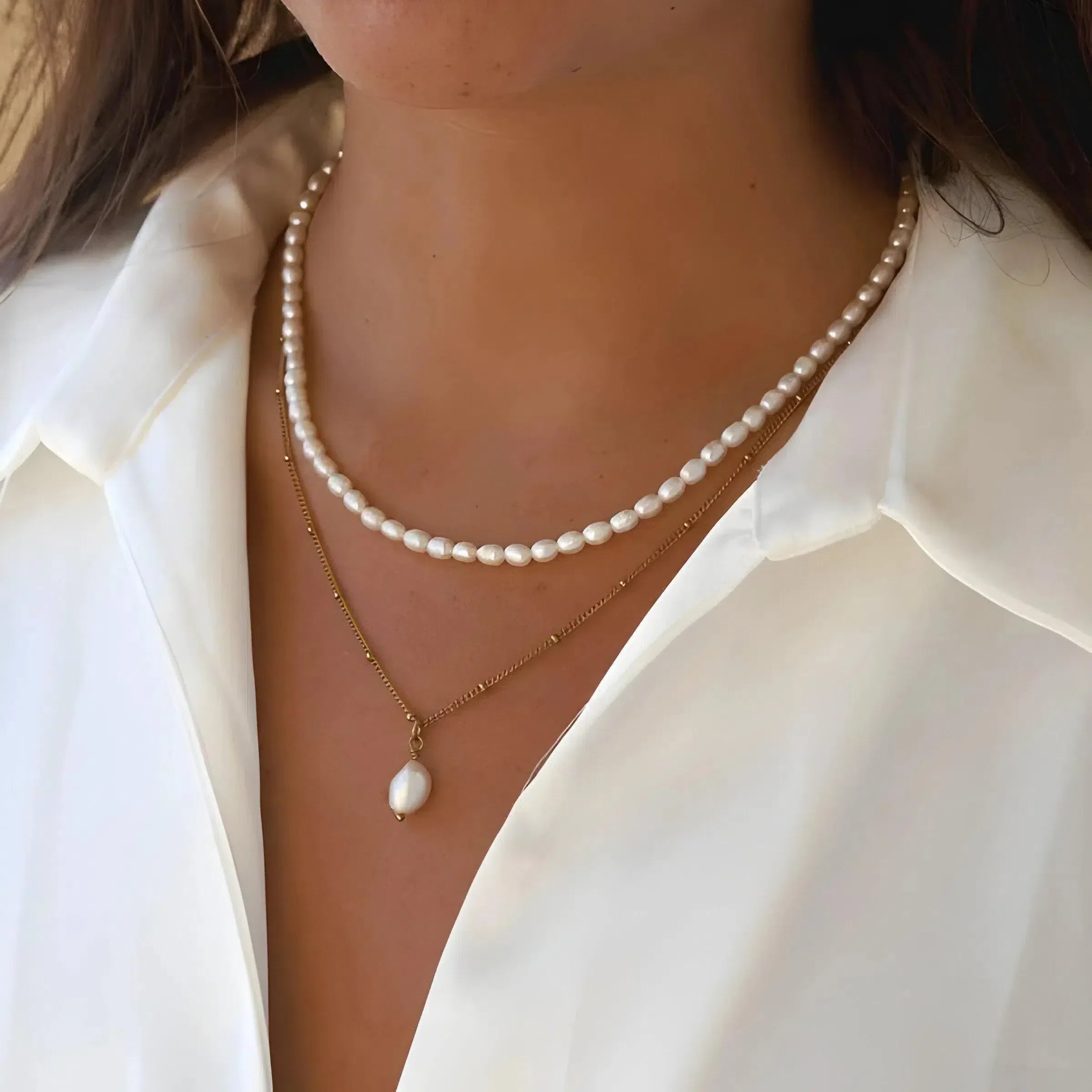 Alohani – Freshwater pearls – Necklace duo-10419161170263-ZARA MAE LONDON