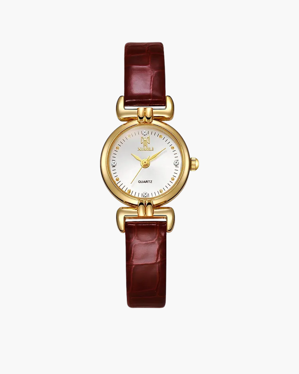 Amélisse – Bordeaux leather – Wristwatch-10427345994071-ZARA MAE LONDON