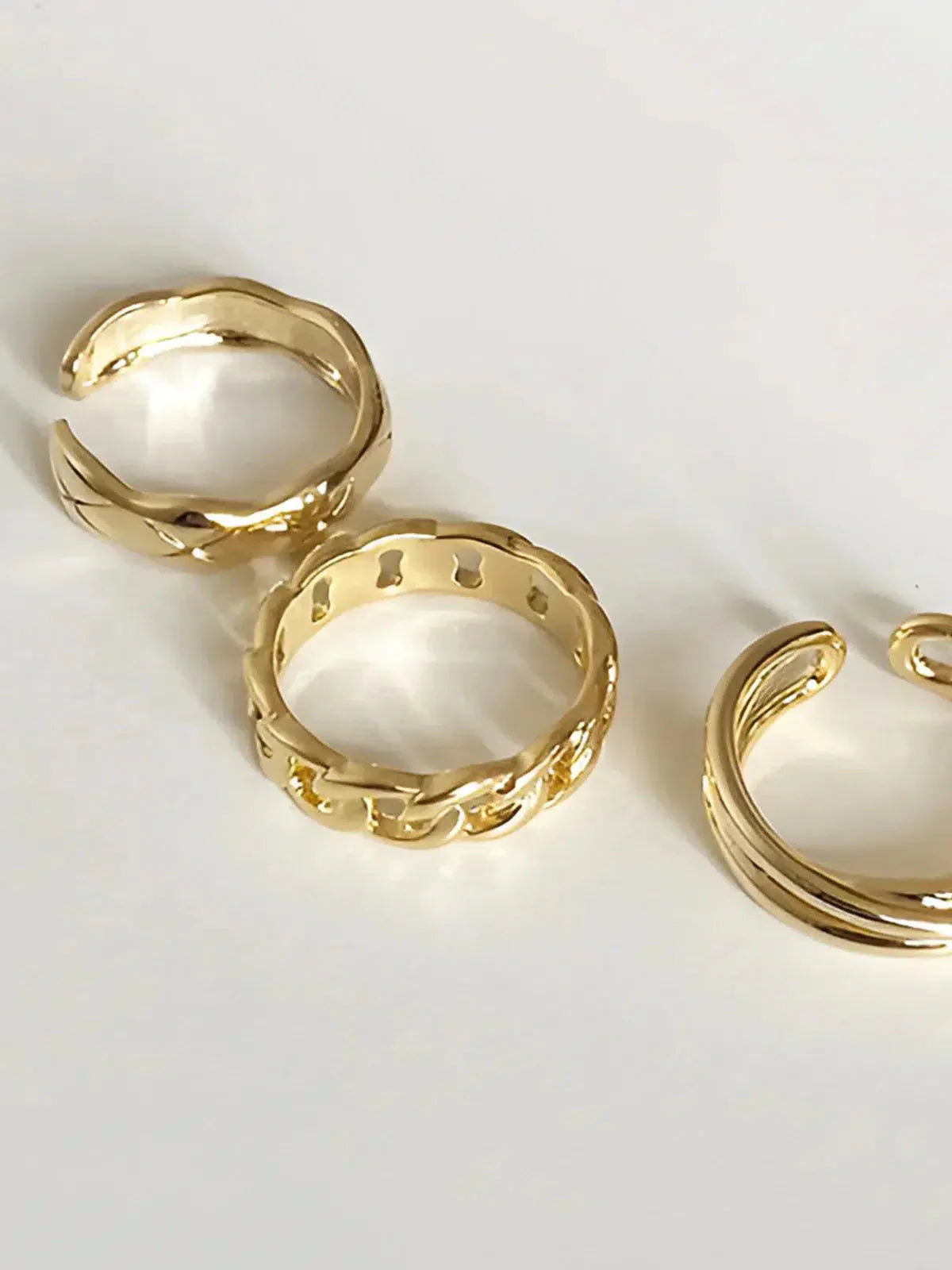 Auriane – Twisted design – Hoop ring trio-10419040977239-ZARA MAE LONDON