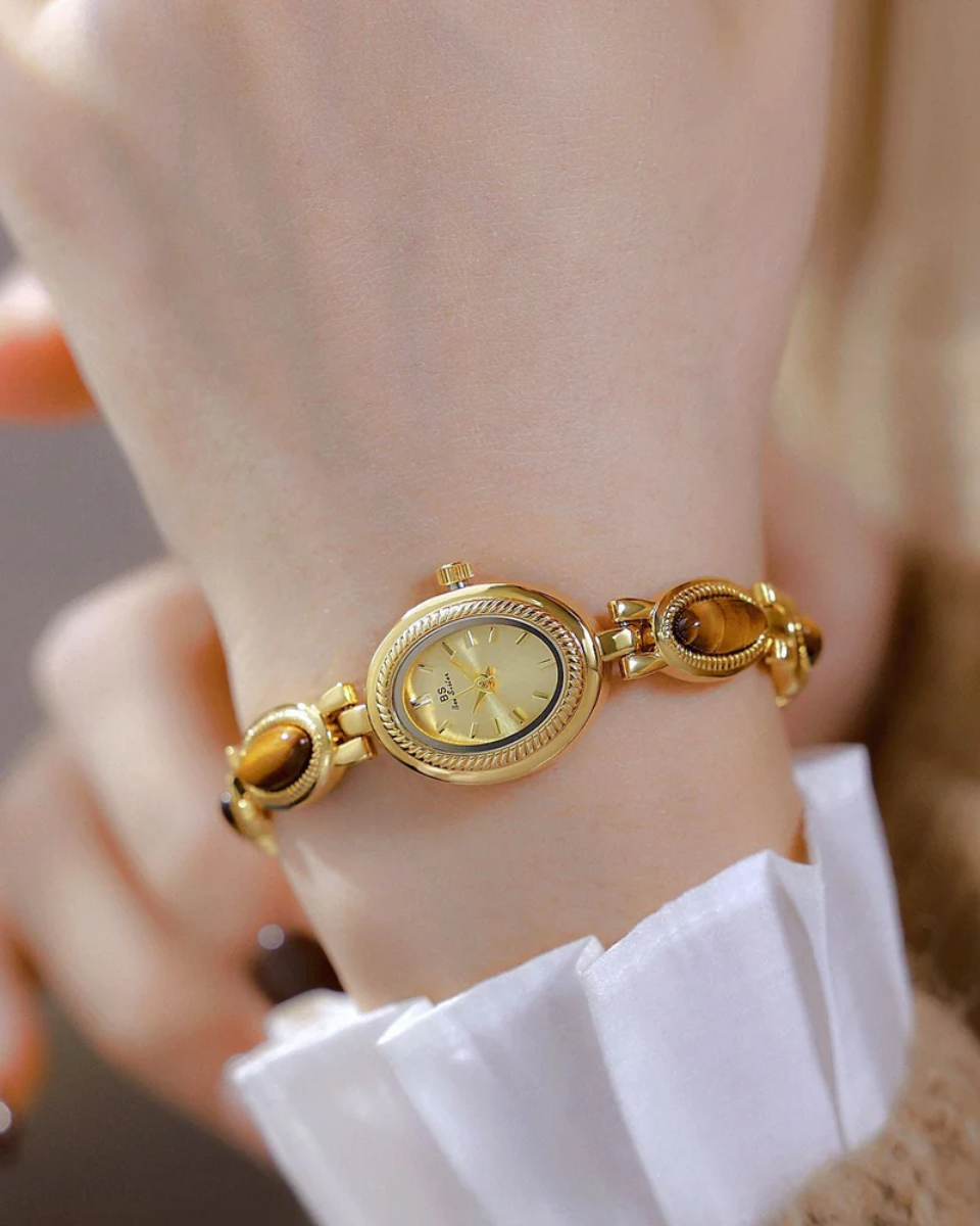 Aurore – Tiger-eye accents – Vintage watch-10427345371479-ZARA MAE LONDON