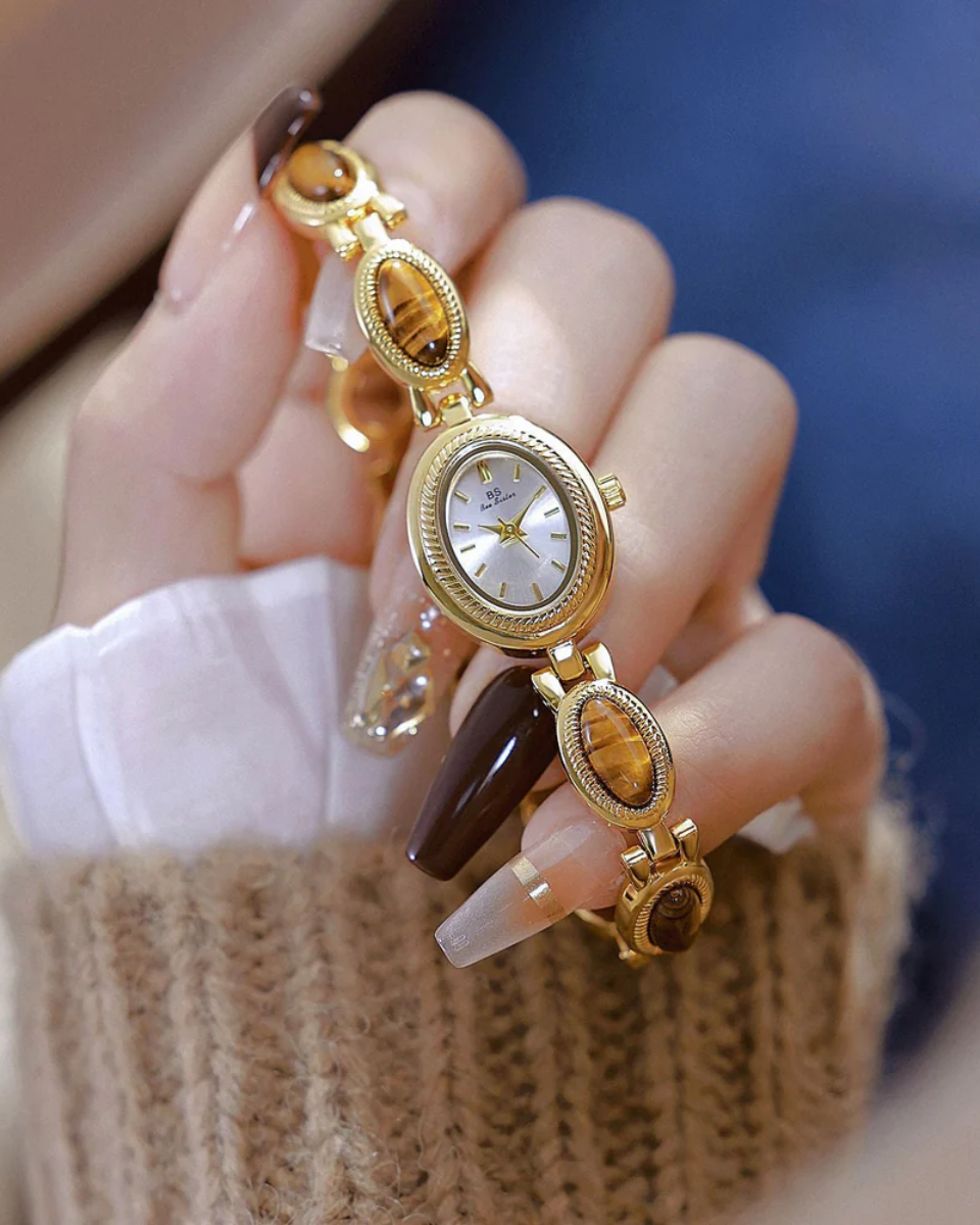 Aurore – Tiger-eye accents – Vintage watch-10427345371479-ZARA MAE LONDON