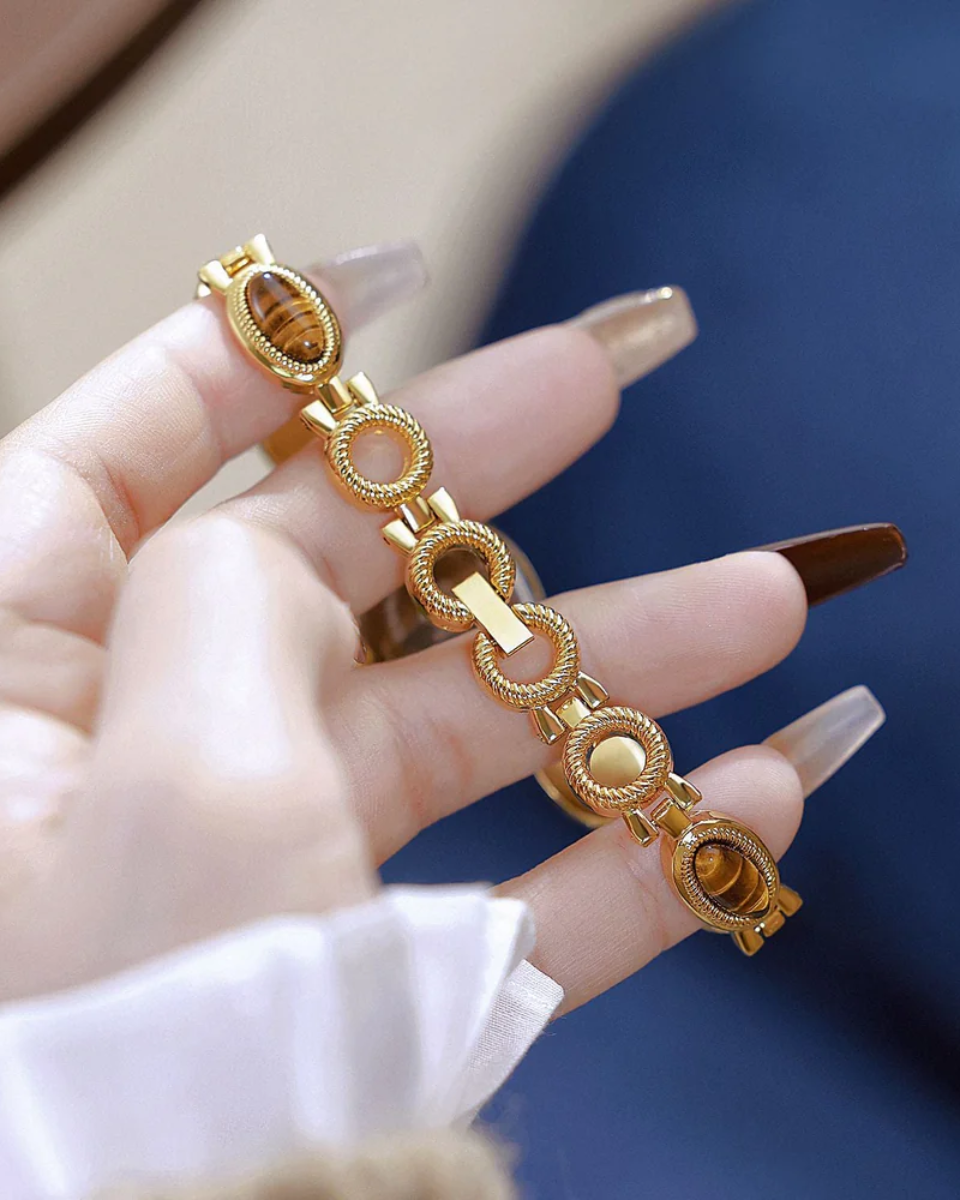 Aurore – Tiger-eye accents – Vintage watch-10427345371479-ZARA MAE LONDON