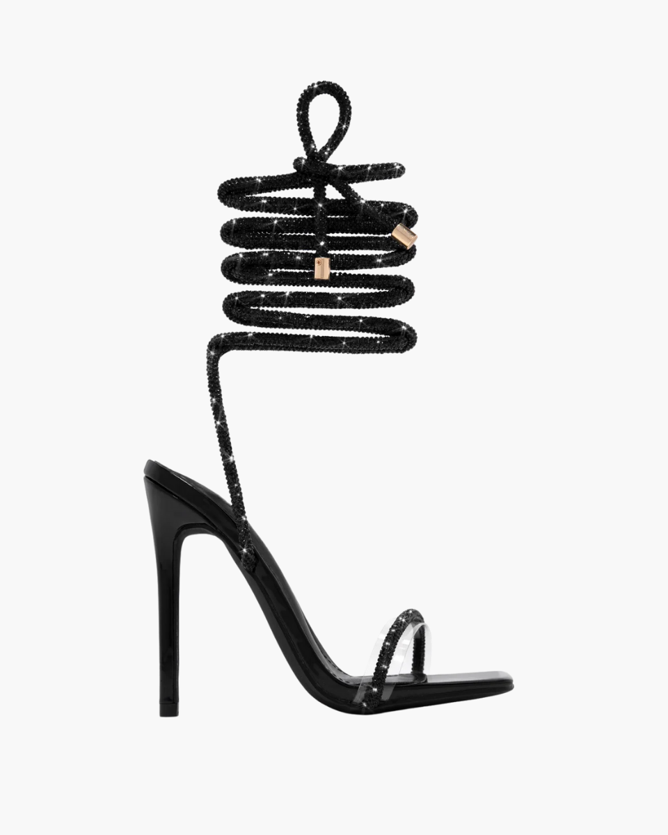 Bellezza – Embellished straps – Lace-up stiletto heels-10418922553687-ZARA MAE LONDON