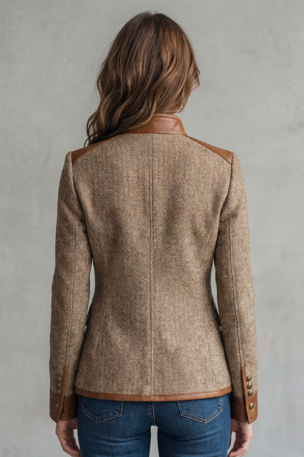 Brienne – Vintage Trim Detail – Tweed Jacket-10490775142743-ZARA MAE LONDON