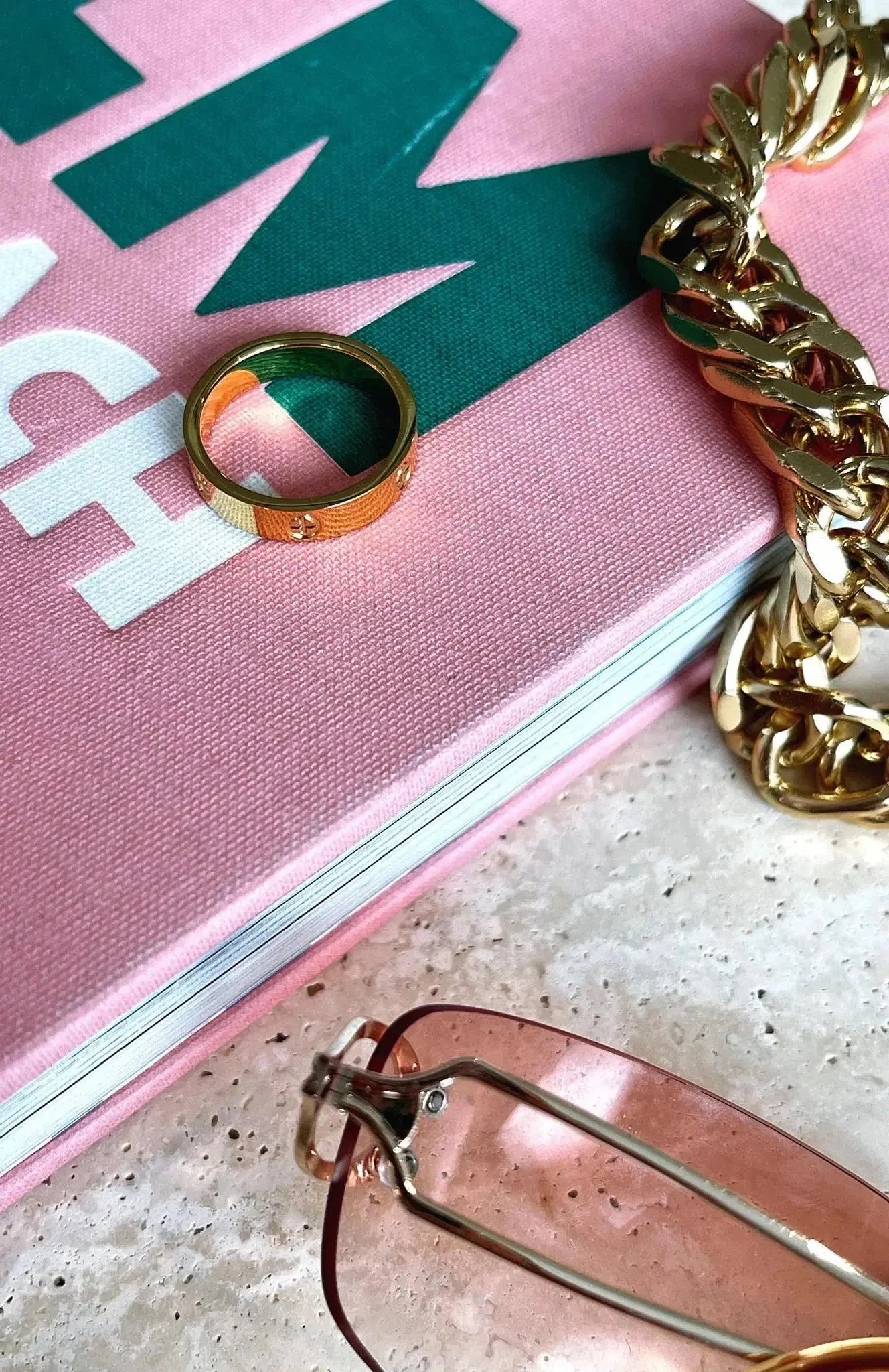 Clairette – Chunky design – Gold-plated ring-10419040616791-ZARA MAE LONDON