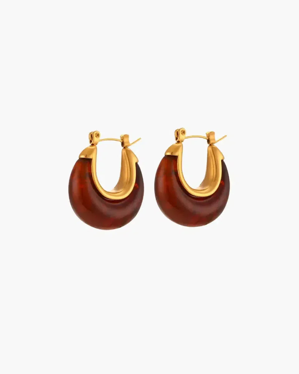 Daliana – Bold burgundy – Acrylic earrings-10419150750039-ZARA MAE LONDON