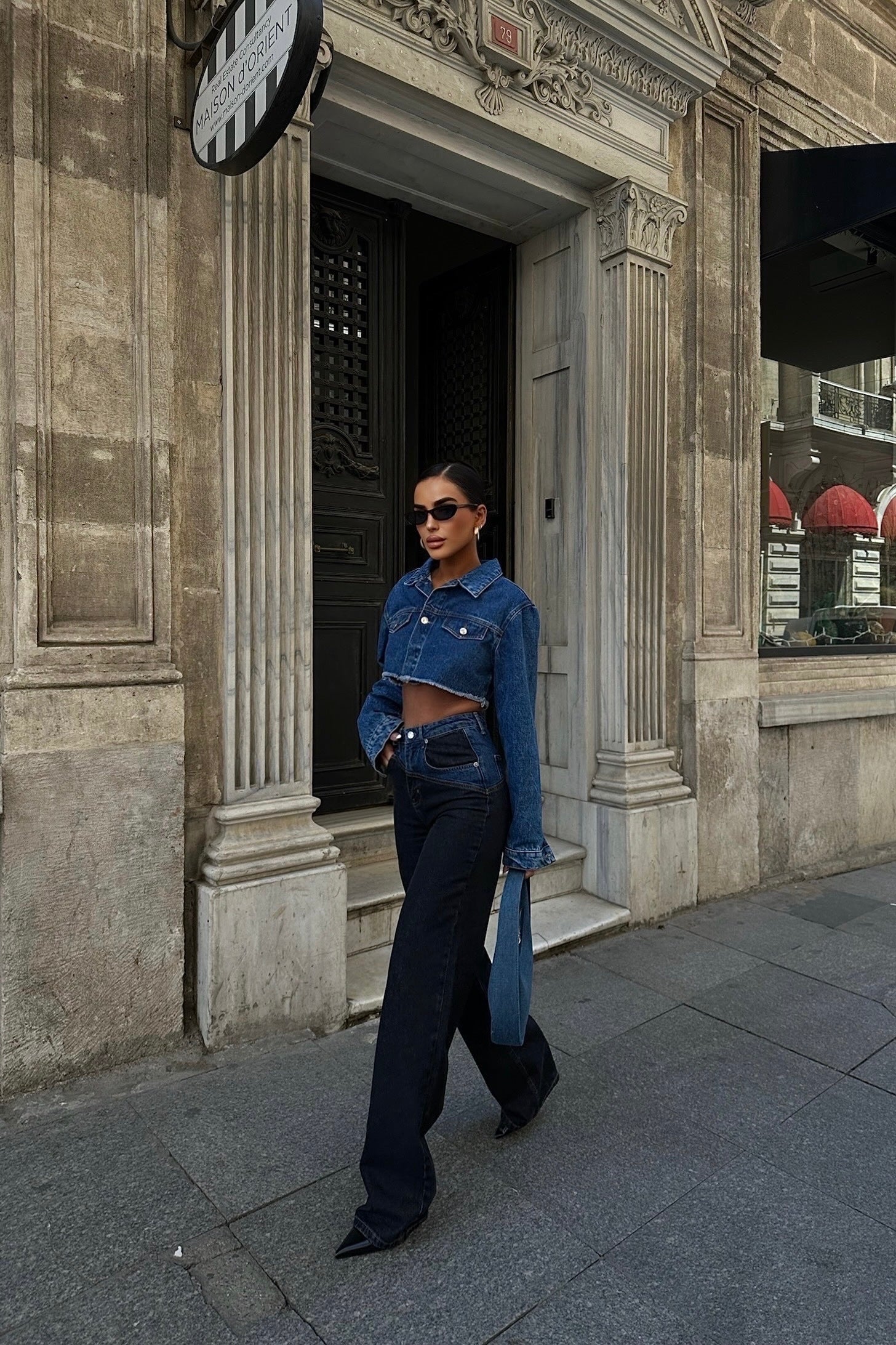 Bicolor Straight Jeans-10427395342679-ZARA MAE LONDON