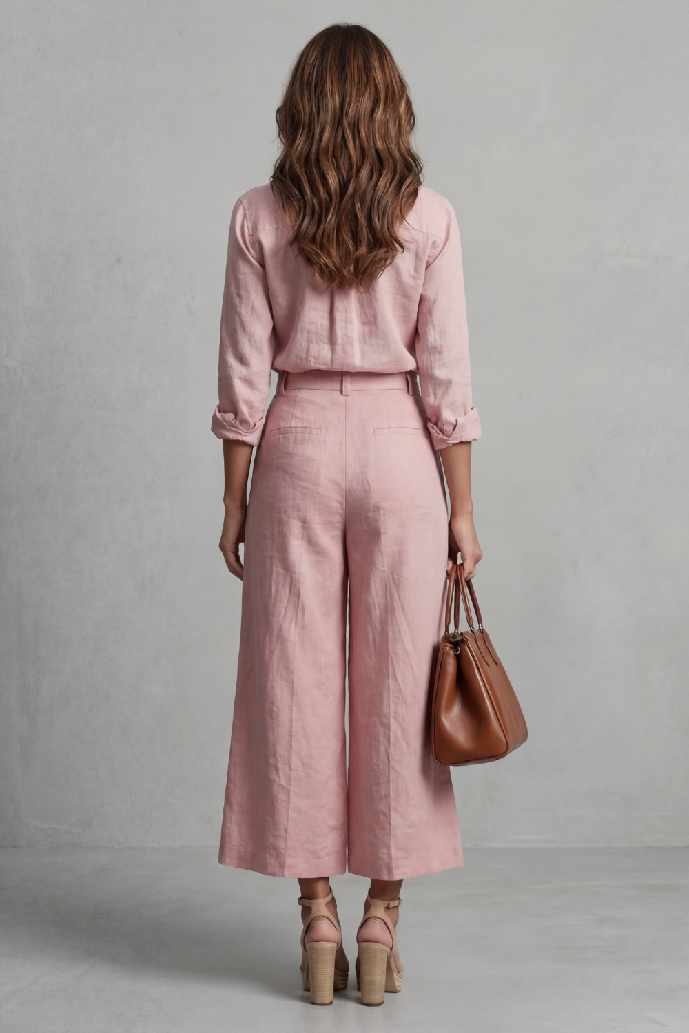 Elavine – Soft linen finish – Wide-leg co-ord set-10434811953495-ZARA MAE LONDON