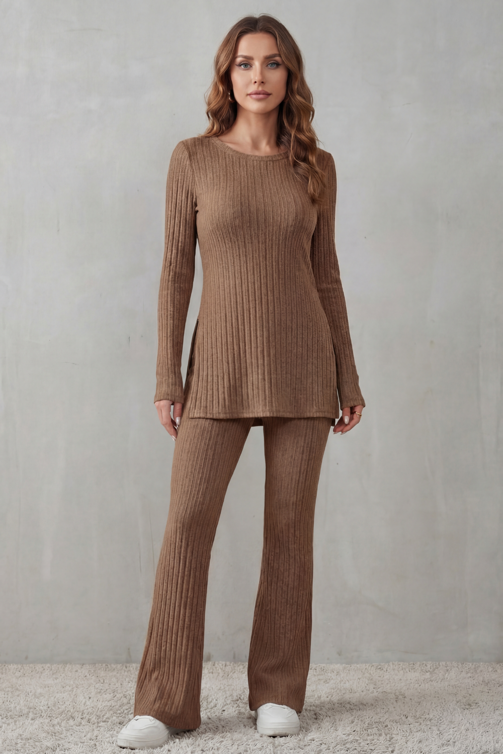 Elisianne – Ribbed elegance – Knit lounge set-10486843998551-ZARA MAE LONDON