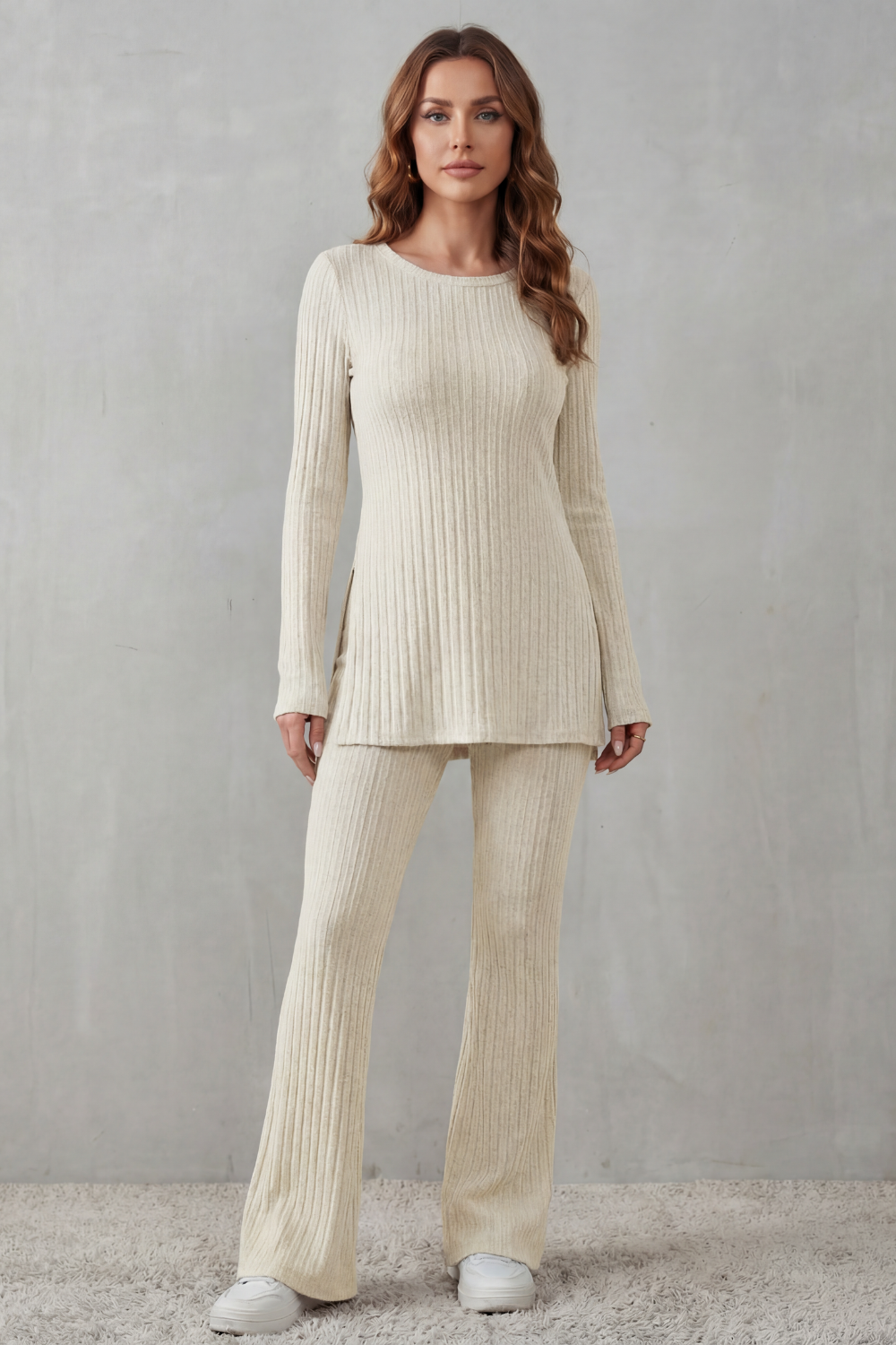 Elisianne – Ribbed elegance – Knit lounge set-10486843998551-ZARA MAE LONDON