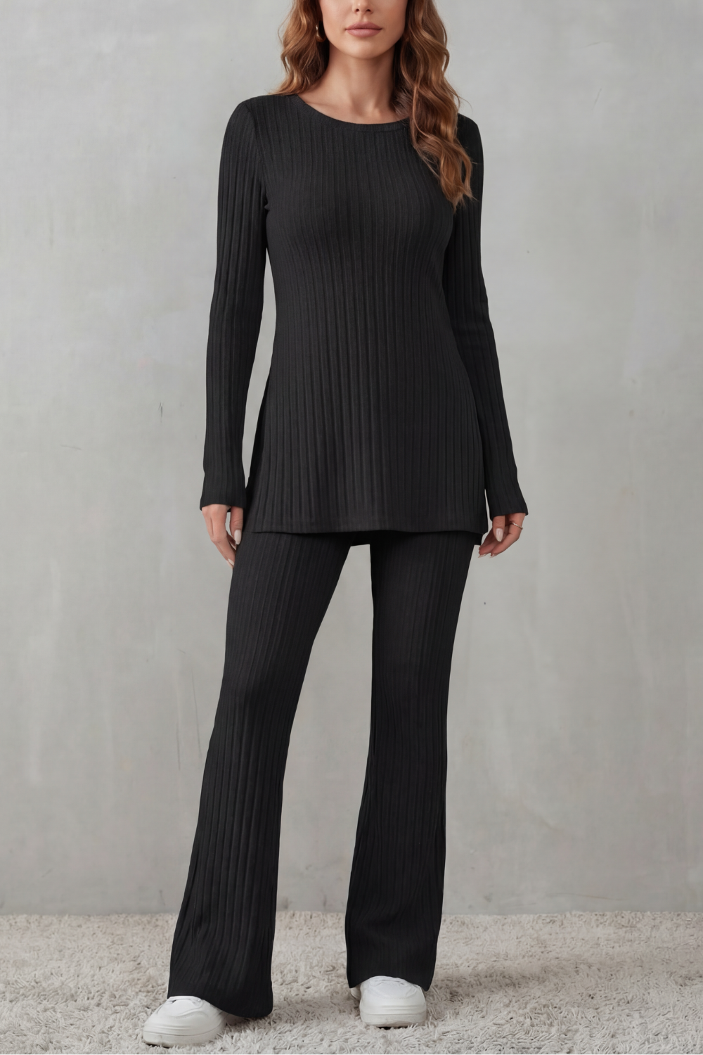Elisianne – Ribbed elegance – Knit lounge set-10486843998551-ZARA MAE LONDON