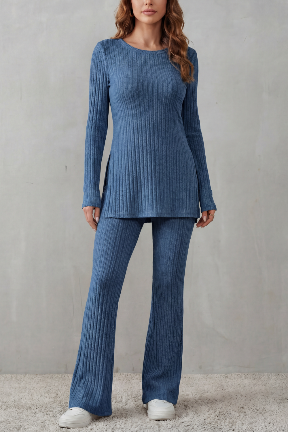 Elisianne – Ribbed elegance – Knit lounge set-10486843998551-ZARA MAE LONDON