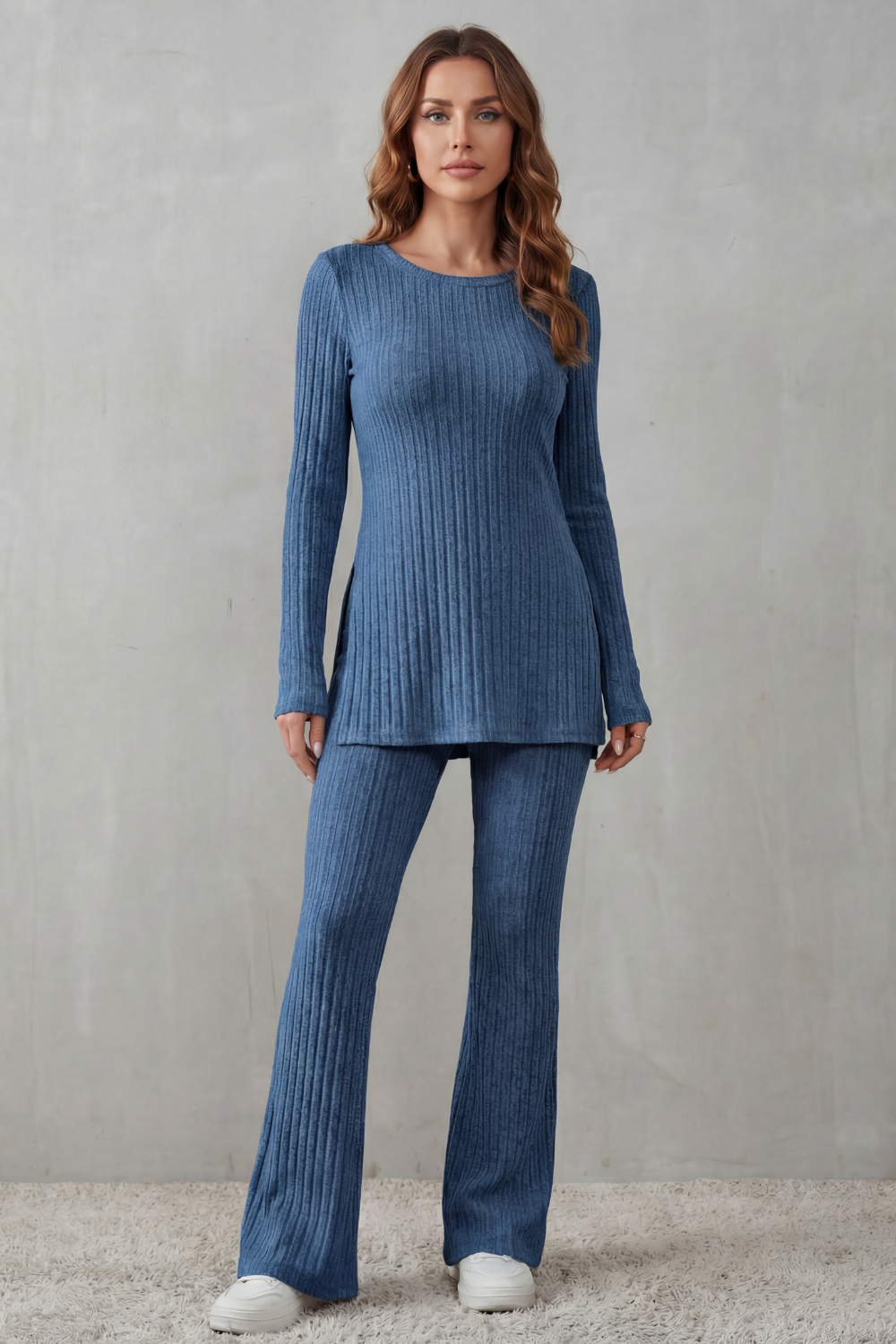 Elisianne – Ribbed elegance – Knit lounge set-10486843998551-ZARA MAE LONDON