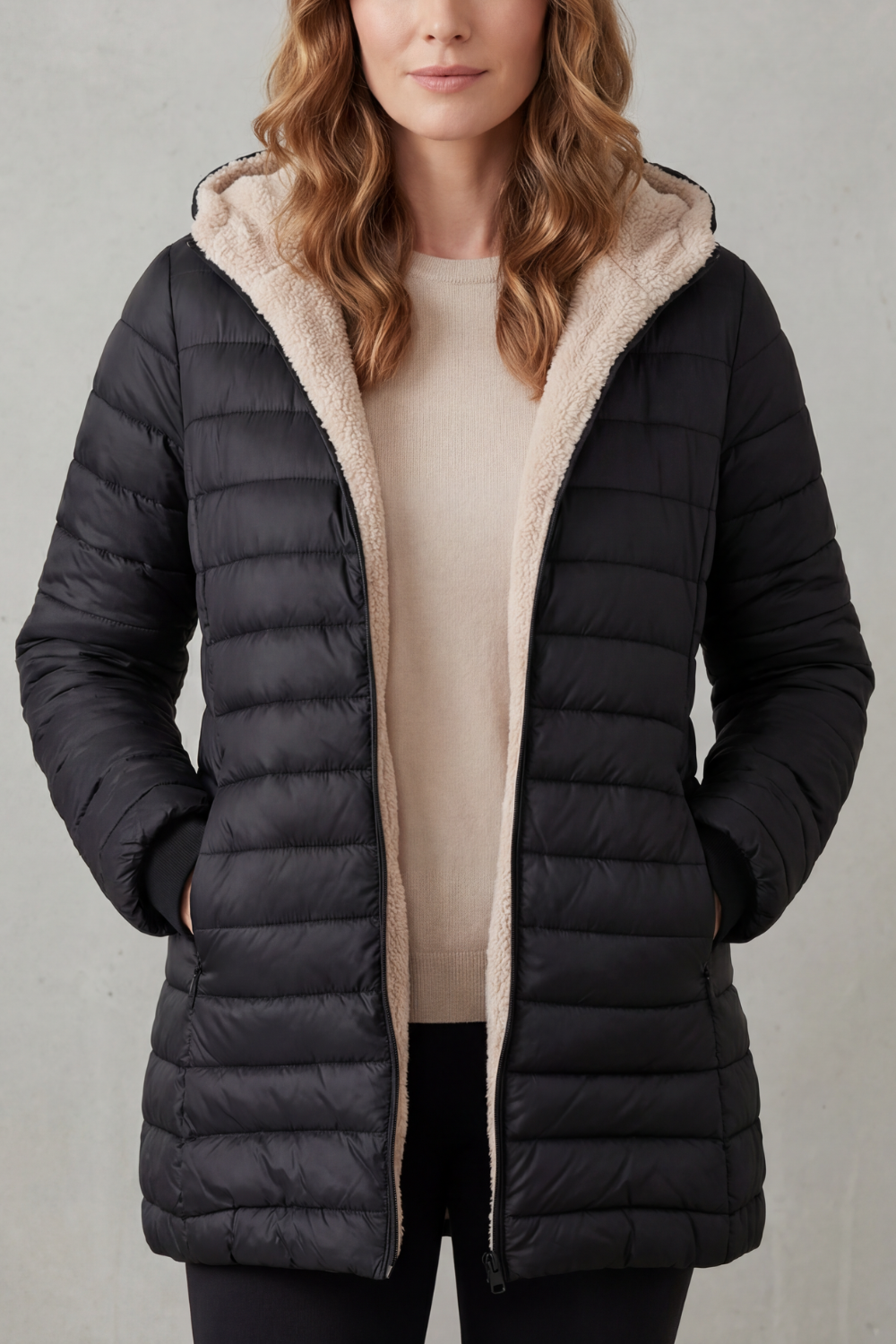 Ellavue – Sherpa lined comfort – Hooded puffer jacket-10469896749399-ZARA MAE LONDON