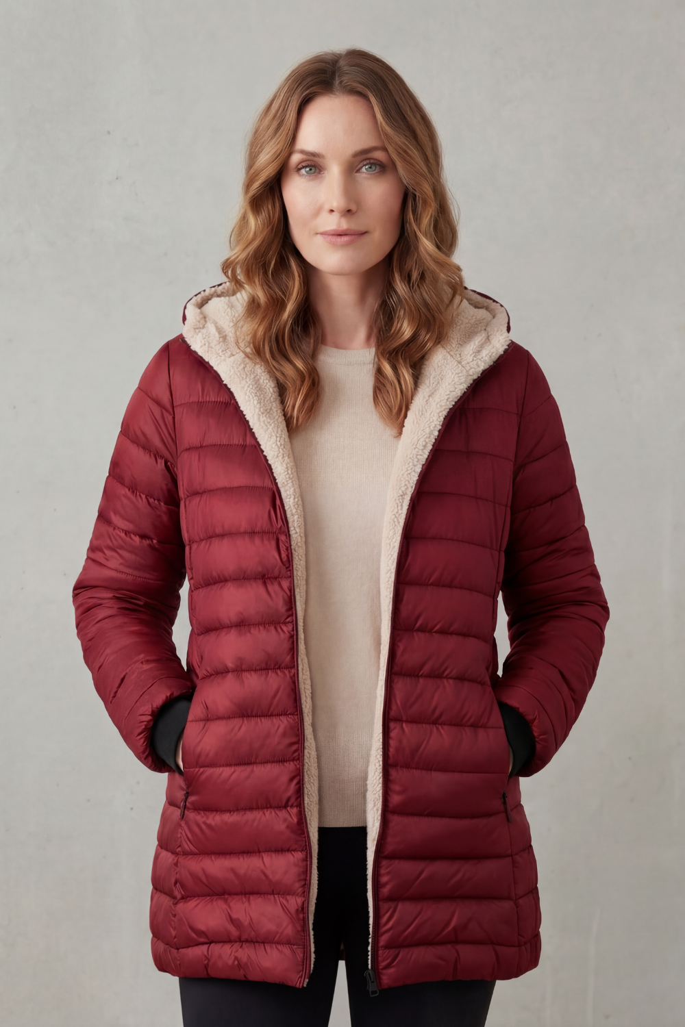 Ellavue – Sherpa lined comfort – Hooded puffer jacket-10469896749399-ZARA MAE LONDON