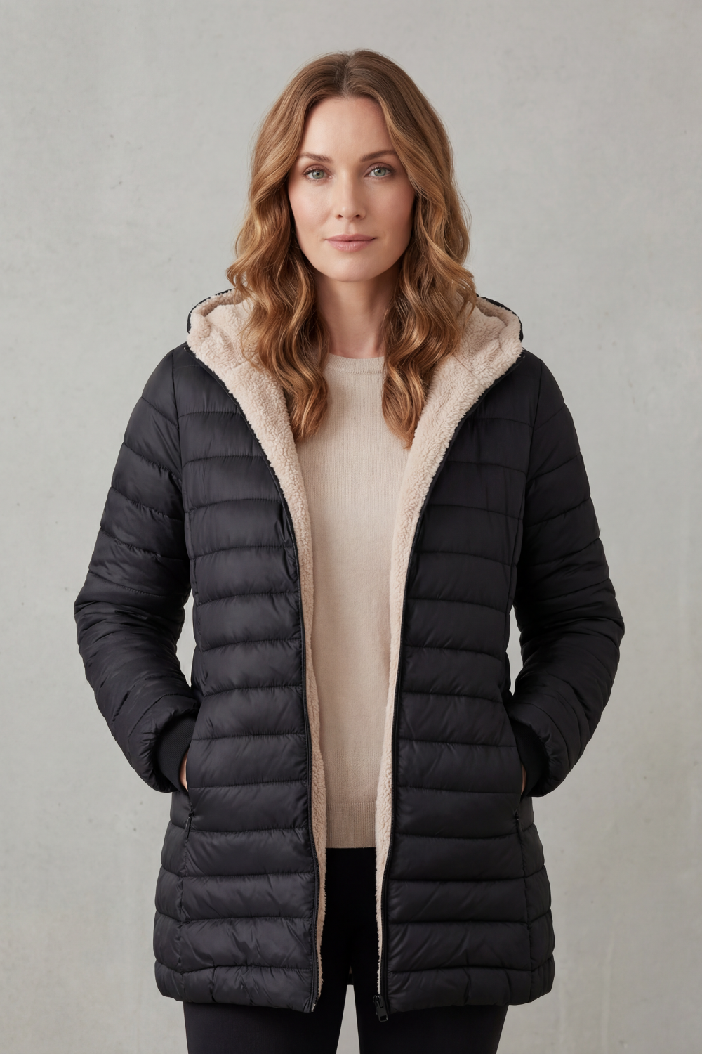 Ellavue – Sherpa lined comfort – Hooded puffer jacket-10469896749399-ZARA MAE LONDON