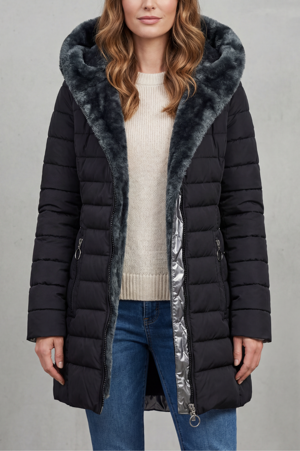 Elowen – Faux fur lined – Winter parka coat-10469896651095-ZARA MAE LONDON