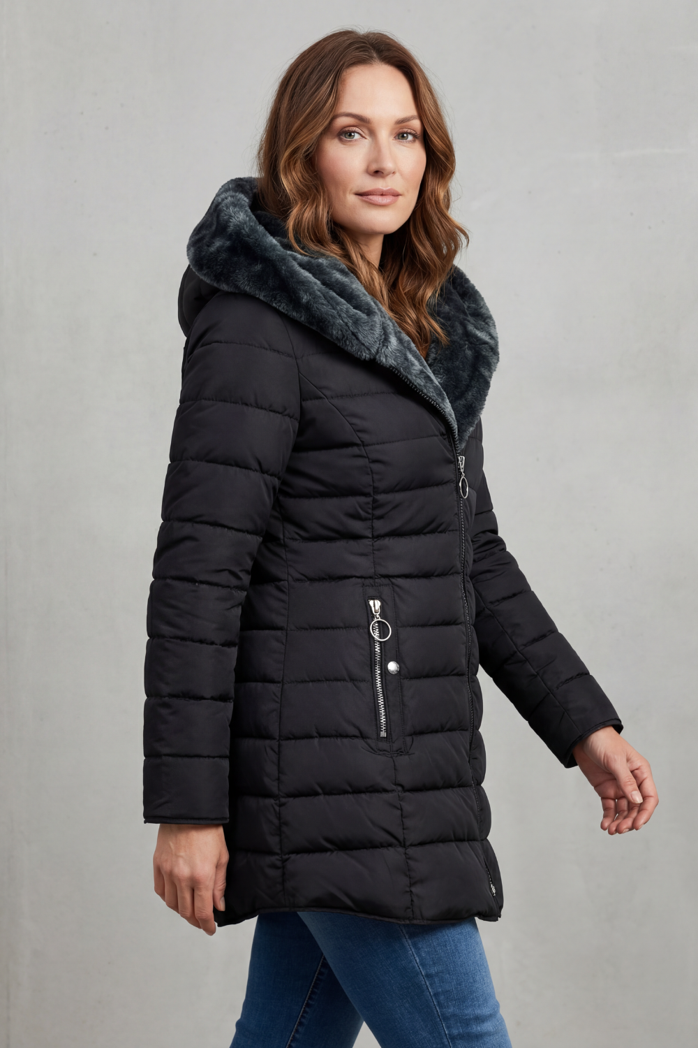 Elowen – Faux fur lined – Winter parka coat-10469896651095-ZARA MAE LONDON